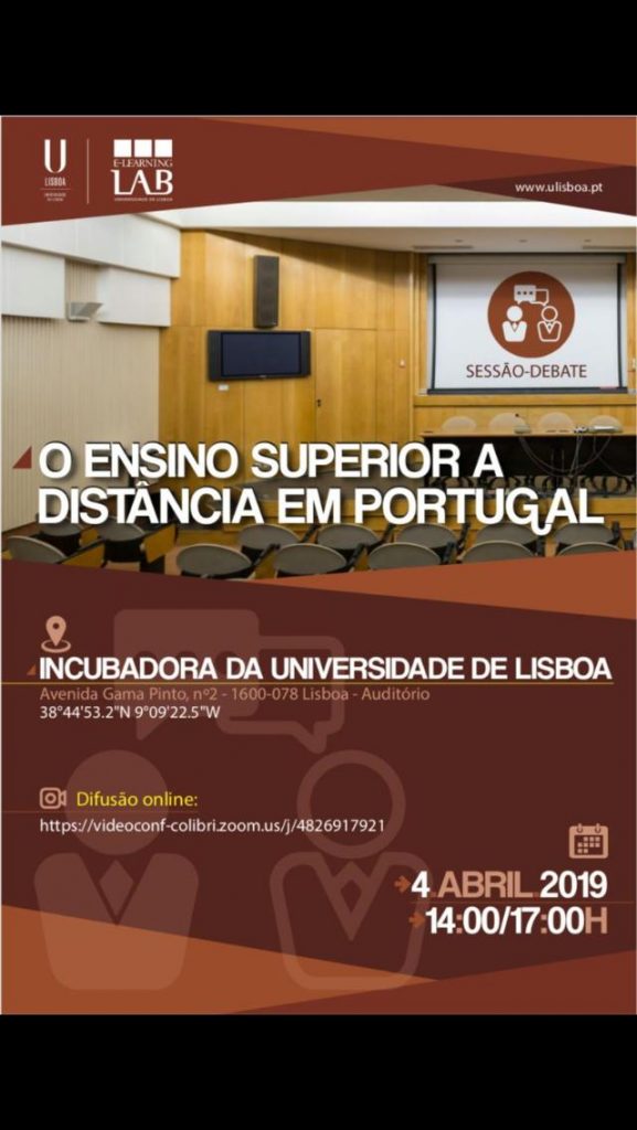 Cartaz O Ensino Superior a Distância em Portugal